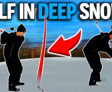 GOLF IN DEEP SNOW!  Thread Golf