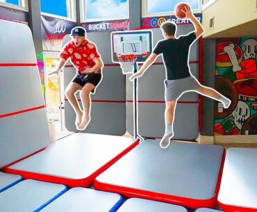 I Built A Slamball Trampoline Court In My House!