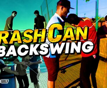 TRASH Can Shoulder Drill | BEST BACKSWING Rotation
