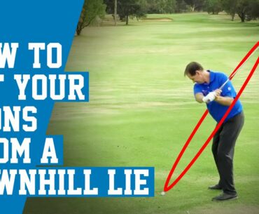 How to Hit Your Irons From A Downhill Lie