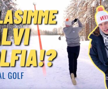 Pelasimme TALVI GOLFIA?! Scramble Tournament - Kasual Golf