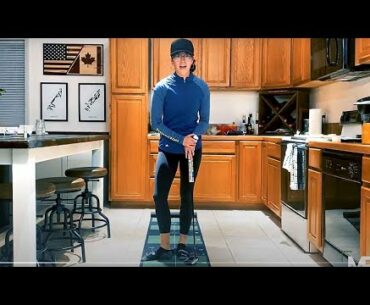 Groove your putting stroke while stuck indoors