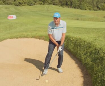Der eingebohrte Bunkerschlag aus der Stefan Quirmbach GOLF MAGAZIN Serie.