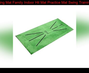 Golf Swing Mat Family Indoor Hit Mat Practice Mat Swing Training Device Gift for Indoor Outdoor