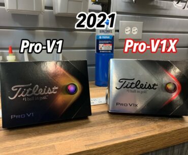 Titleist ProV1 and ProV1x (2019 vs.  2021)