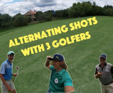 Alternating shots with 3 golfers?!?! (Pebble Rock Golf and Bushveld Estate) 3 holes | Mr Variety