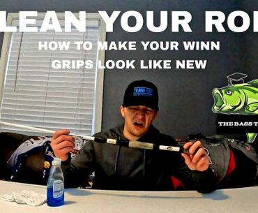 HOW TO CLEAN WINN GRIPS ON A FISHING ROD (LEWS RODS)