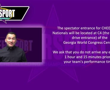 2021 CHEERSPORT Nationals Health & Safety