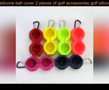 Golf silicone ball cover 2 pieces of golf accessories golf silicone protective cover can be hung on