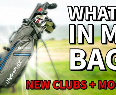 NEW GOLF CLUBS! WHATS IN MY GOLF BAG 2021!! All Golf Clubs + Training Aids + Balls & MORE!