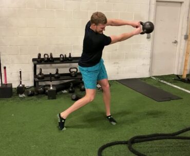 Lateral Kettlebell Swings Double Leg