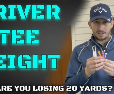 Correct DRIVER TEE HEIGHT   You could be losing 20+ yards with your driver?