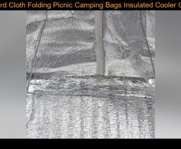 30L Oxford Cloth Folding Picnic Camping Bags Insulated Cooler Cool Hamper Food Storage Basket Bag B