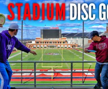 Disc Golf in a College Stadium | Smith, McBeth, Foundation Disc Golf, Hannah McBeth