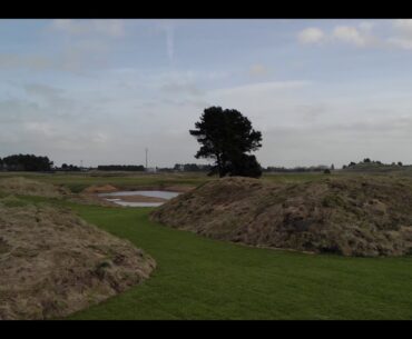 Hillside Golf Club 4th hole with 5th tee complex 17/2/21