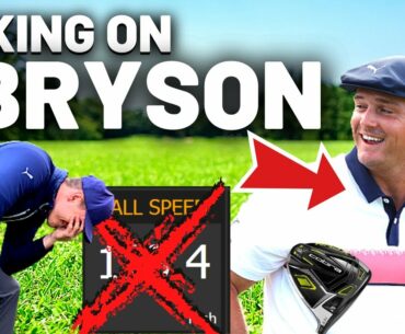 Bryson DeChambeau Sets His New Speed Record! CAN WE BREAK IT?