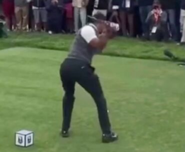 Tiger Woods Lower Body Movement in Downswing