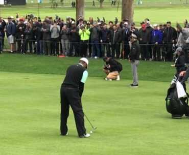 Tiger Woods from the fairway at the Genesis Open 2019 | Golf Rabble