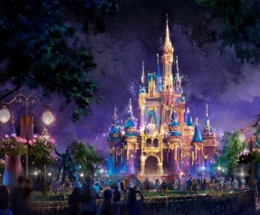 Mickey's flashy outfit, glowing Cinderella Castle to mark Disney World's 50th anniversary