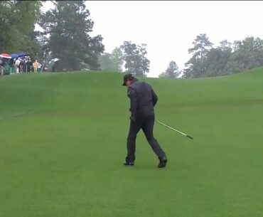 Phil Mickelson Driver off the Deck leads to Eagle at the Masters
