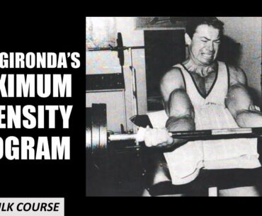 VINCE GIRONDA'S MAXIMUM INTENSITY COURSE FOR MAXIMUM HYPERTROPHY! VINCE'S 6 WEEK'S BULK COURSE!