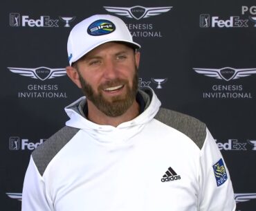 Dustin Johnson Thursday Flash Interview 2021 The Genesis Invitational - Round 1