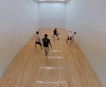 closed stance high backhand top spin pull