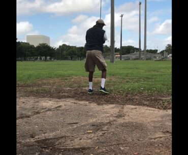Golf practice can be lonely at times...