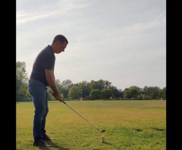 Golf + Field Goal = Fun Trickshot