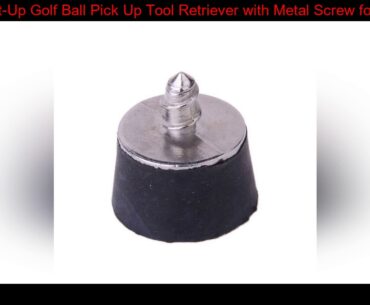 Suck-It-Up Golf Ball Pick Up Tool Retriever with Metal Screw for Attaching to