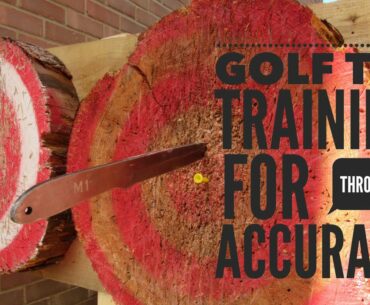 Golf Tee Training for Throwing Accuracy