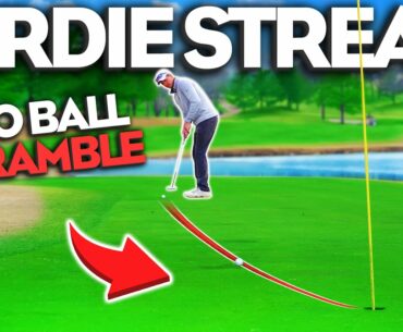 Can I Beat My Record?! | 9 Hole 2 Ball Scramble