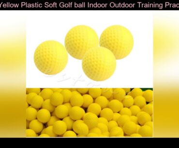 1Pcs Yellow Plastic Soft Golf ball Indoor Outdoor Training Practice Elastic Foam Golf Balls