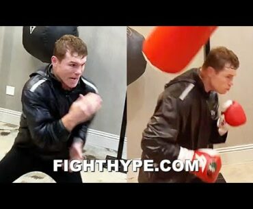 CANELO NIGHT TRAINING "SPEED KILLS" KO COMBOS & "BEST DEFENSIVE" SKILLS 6 DAYS BEFORE YILDIRIM CLASH