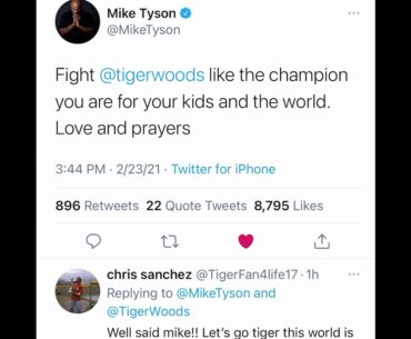Mike Tyson message to Tiger Woods