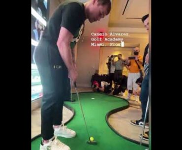 Canelo P4P King Of Golf - Shows His Skills & Had A Message For Tiger Woods