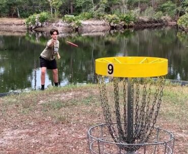 DISC GOLF BATTLESSSSS!! - Long tee front 9 w/ Rec Rob vs Gabe!