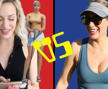Video Game Paige vs. Real Paige Golf Match! // Course Vlog at McCormick Ranch (AZ)