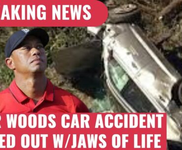 TIGER WOODS | Hospitalized after serious car accident.