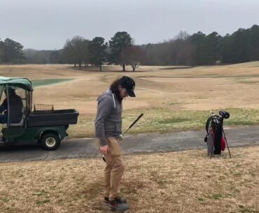 Newbies Cody and Hunter learning the short pitch golf shot