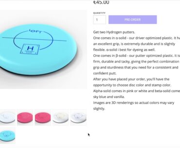 Hydrogen Putter (Pre-order Store Tutorial)