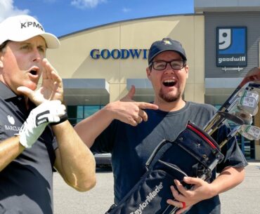 WE BOUGHT PHIL MICKELSON’S GOLF CLUBS AT GOODWILL!!