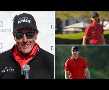 Red and Black: Golfers pay Tribute to Tiger Woods