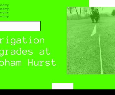 Irrigation upgrades at Croham Hurst Golf Club