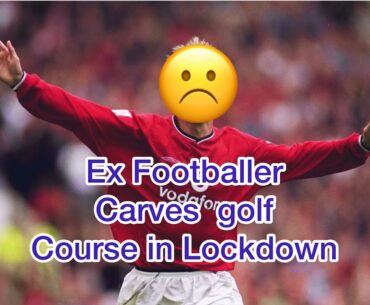 Famous Footballer sneaks on course and gets busted