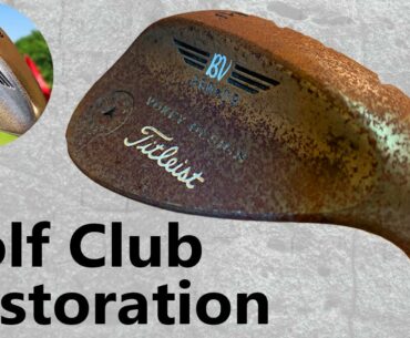 Golf Club Restoration Rusty to Amazing Showroom Finish ($5 eBay Purchase)