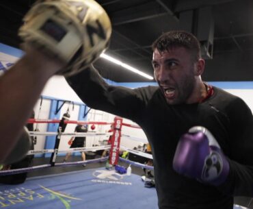 Avni Yildirim Prepares for Canelo Alvarez on the Mitts with Tono and Joel Diaz in California