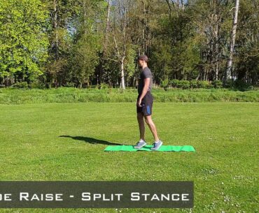 Toe Raise   Split Stance
