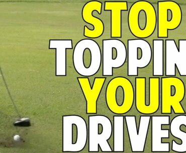 Stop Topping Your Drives Now!