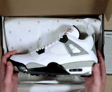 Nike Jordan Retro IV G NRG White/Grey - Unboxing | GolfLocker.com